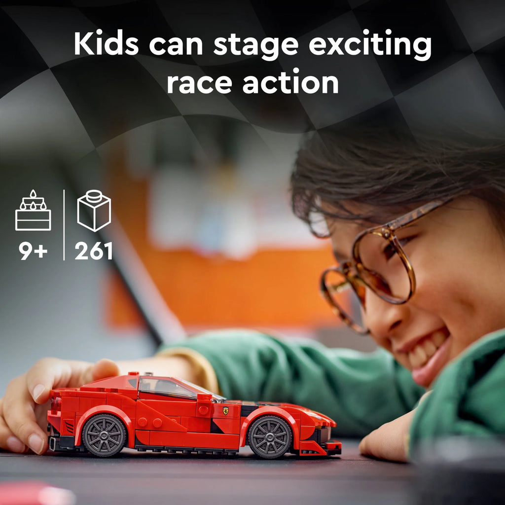 Red Race Car Building Kit with Racing Driver Minifigure P42920
