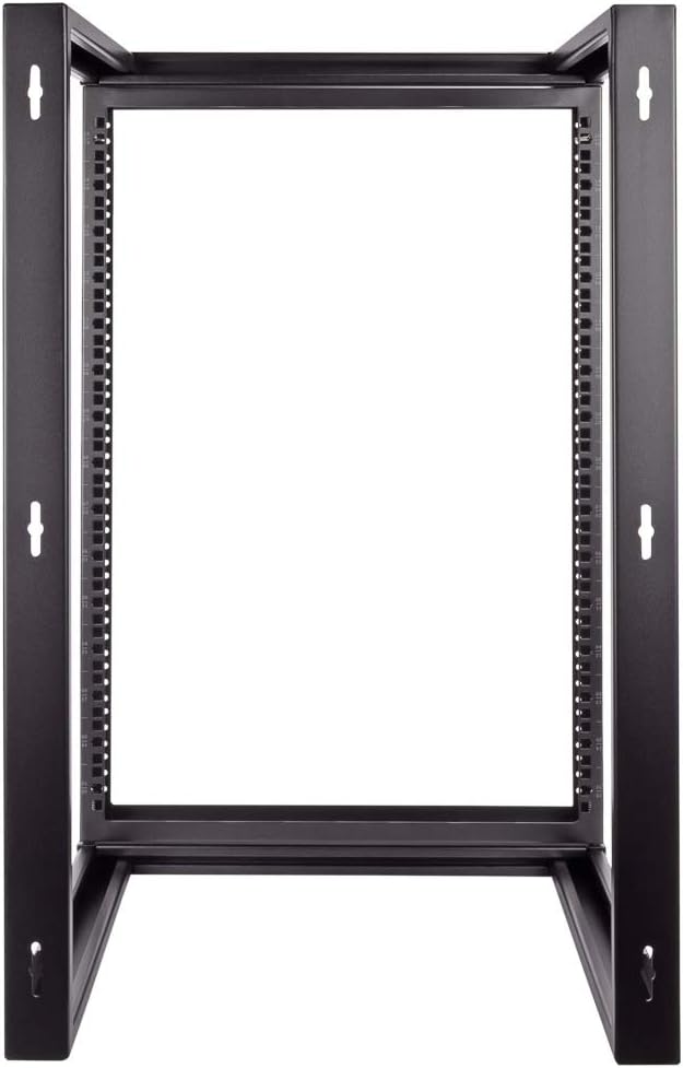 15U Wall Mount Open Frame 19 Inch Rack Black N594