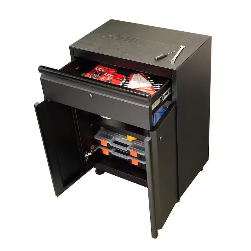 10-Piece Welded Steel Garage Storage System in Black J926