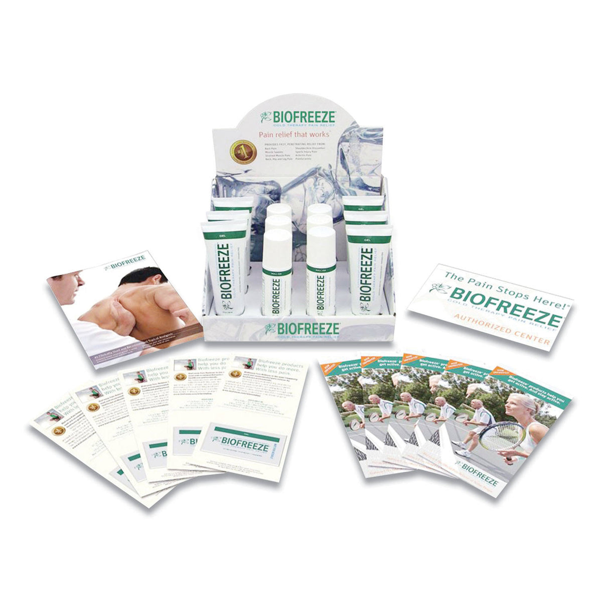 Topical Analgesic Pain Reliever Roll-Ons, Gels, Sprays, 12/Set D429