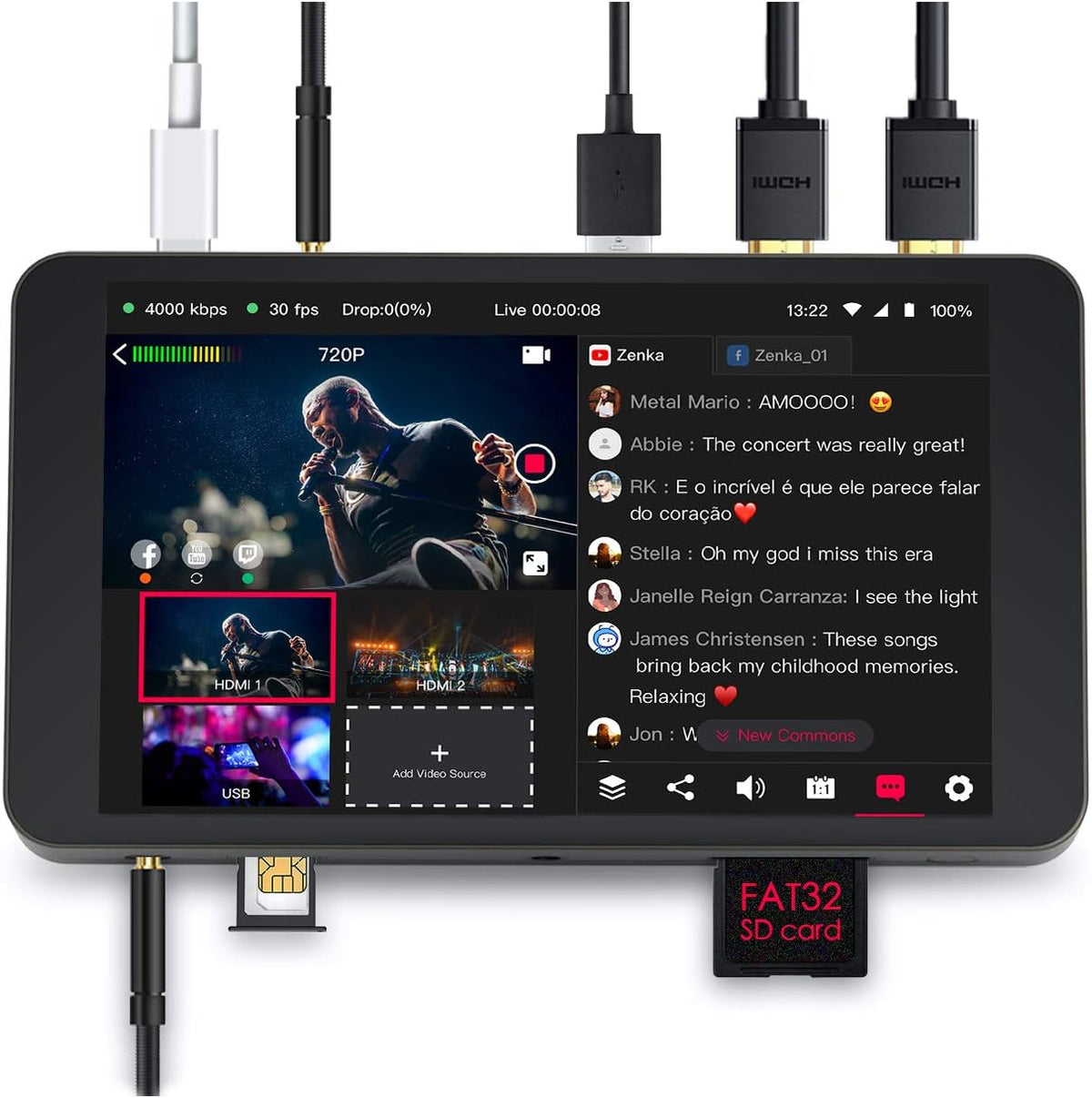 Portable Multi-Cam Live-Streaming Solution Q473063