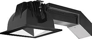 4 inch Square 12W 4000K 80 CRI Black Ring P459