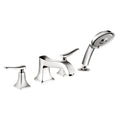 Chrome 4 Hole Roman Tub Trim Set G654