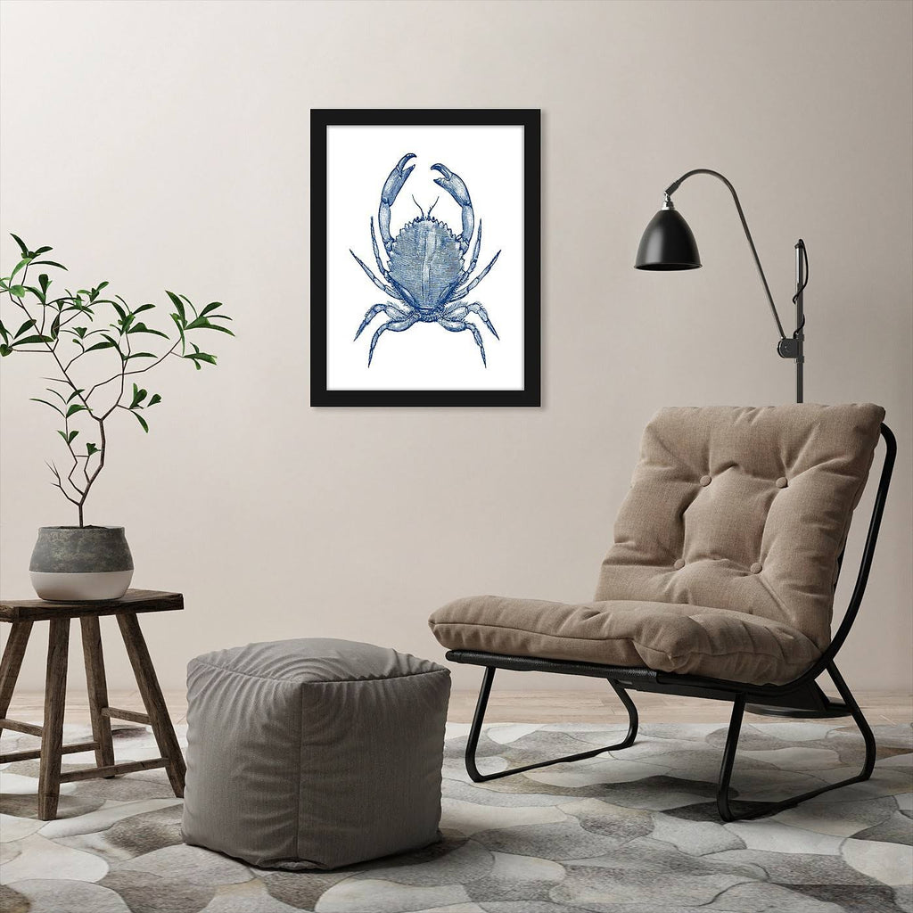 Black Frame Crab Quad Wall Art C99422