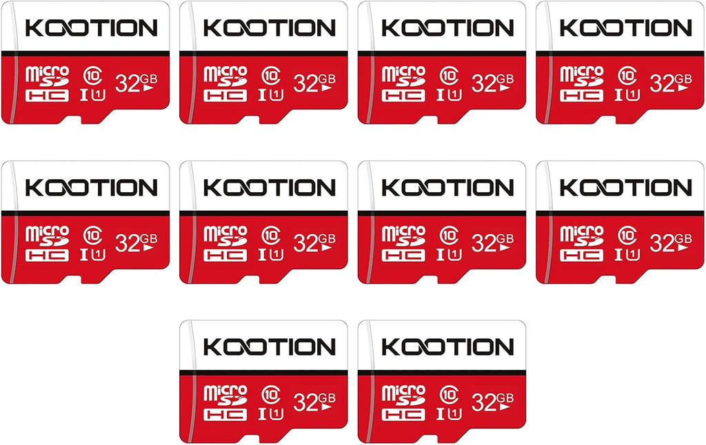 10-Pack 32 GB Micro SDHC UHS-1 Memory Card O236320