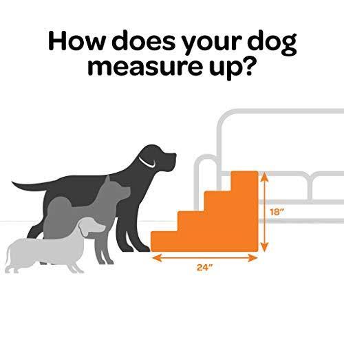 4-Step Pet Steps with CertiPUR-US Certified Foam, Ivory, 18 inch, Medium W8536