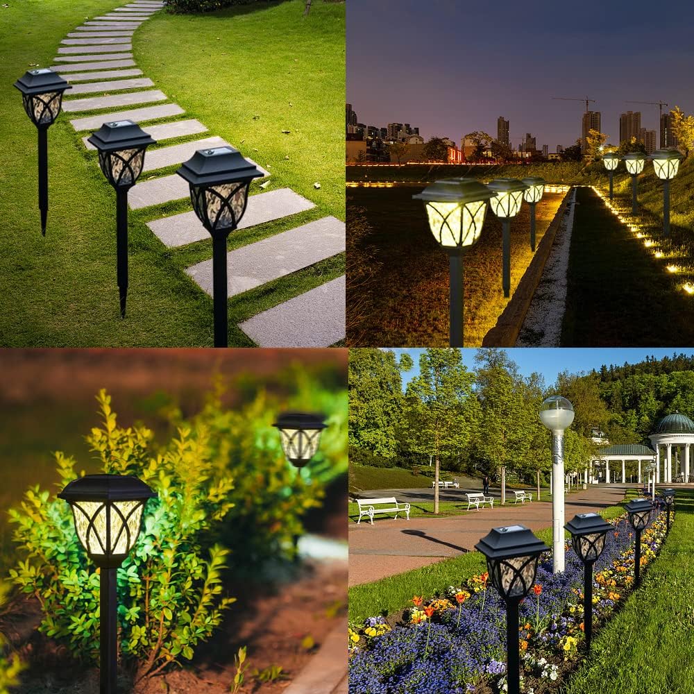 6PC Warm White Solar Outdoor Lights D2205