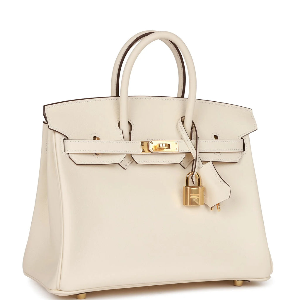 Birkin 25 Nata Swift Gold Hardware F2553