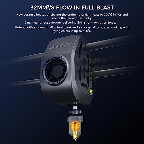 3D Printer 600mm/s Printing Speed 300°C High-Temperature Nozzle Direct Extruder Auto Leveling 220 * 220 * 250mm J798903