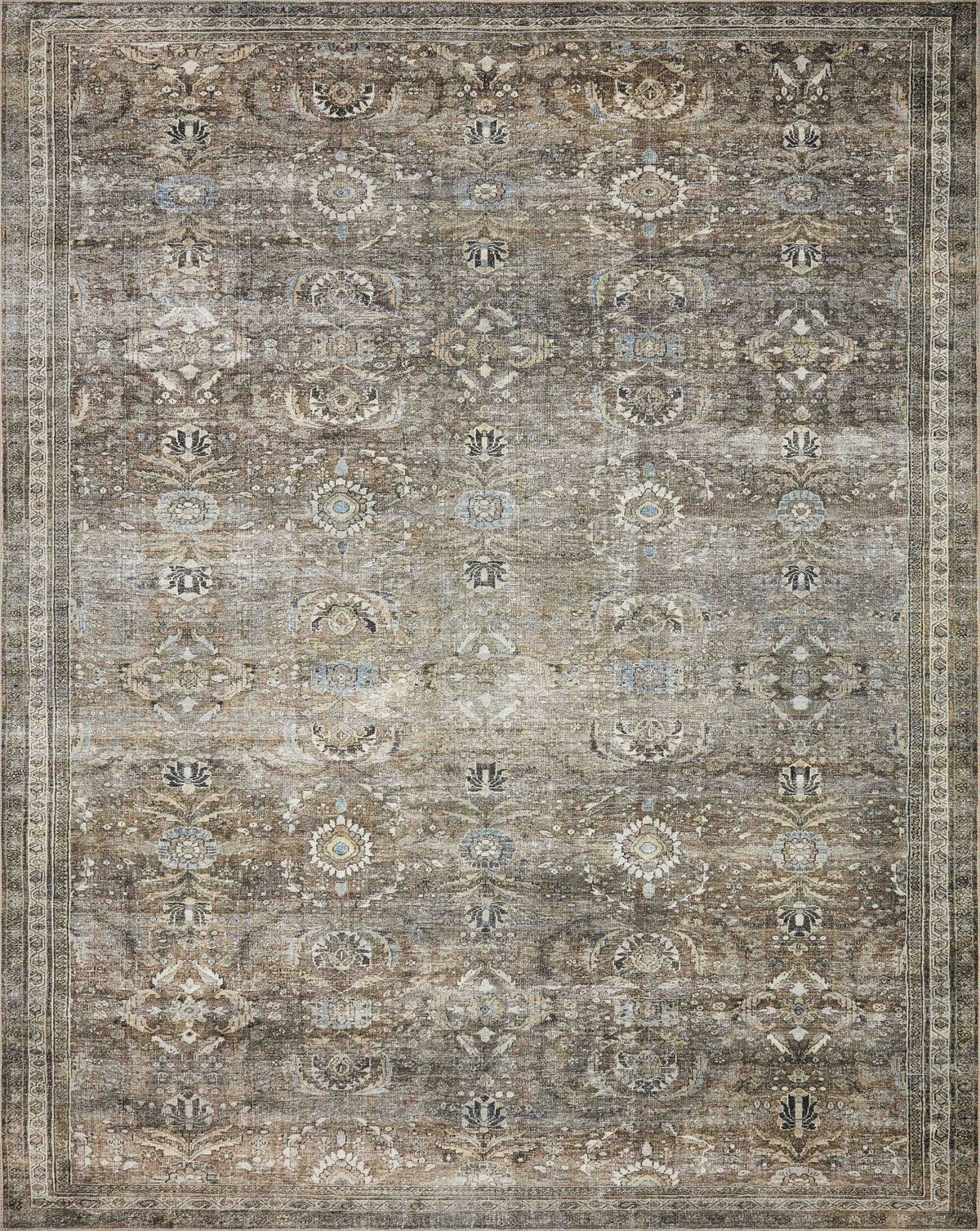 Antique Moss Rug 2'6 x 9'6 X799