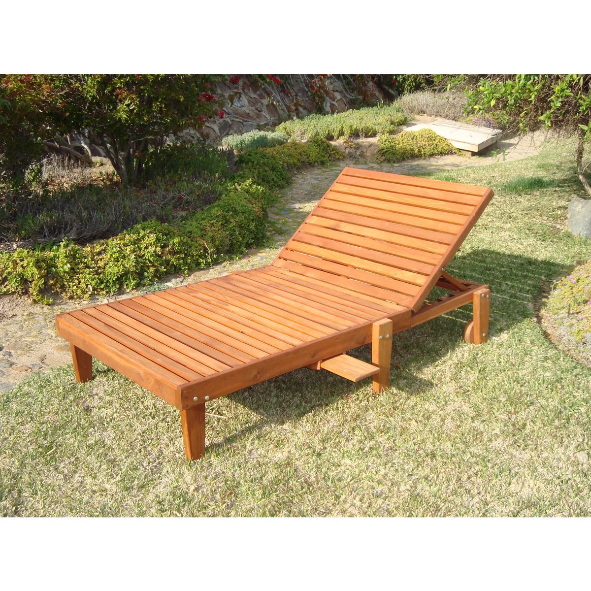 Solid Wood Outdoor Chaise Lounge R782