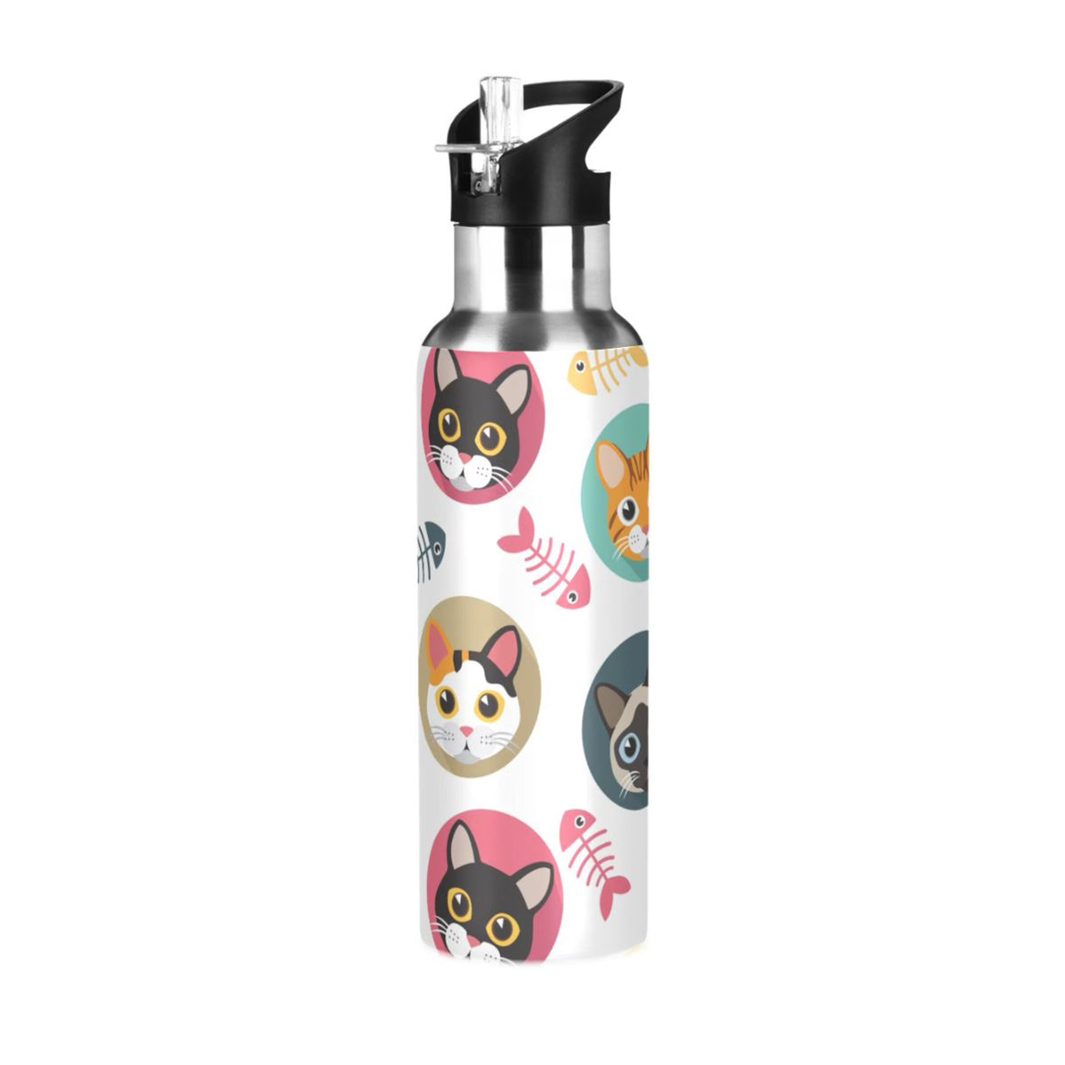 Stainless Steel Insulated Water Bottle with Straw Lid S486