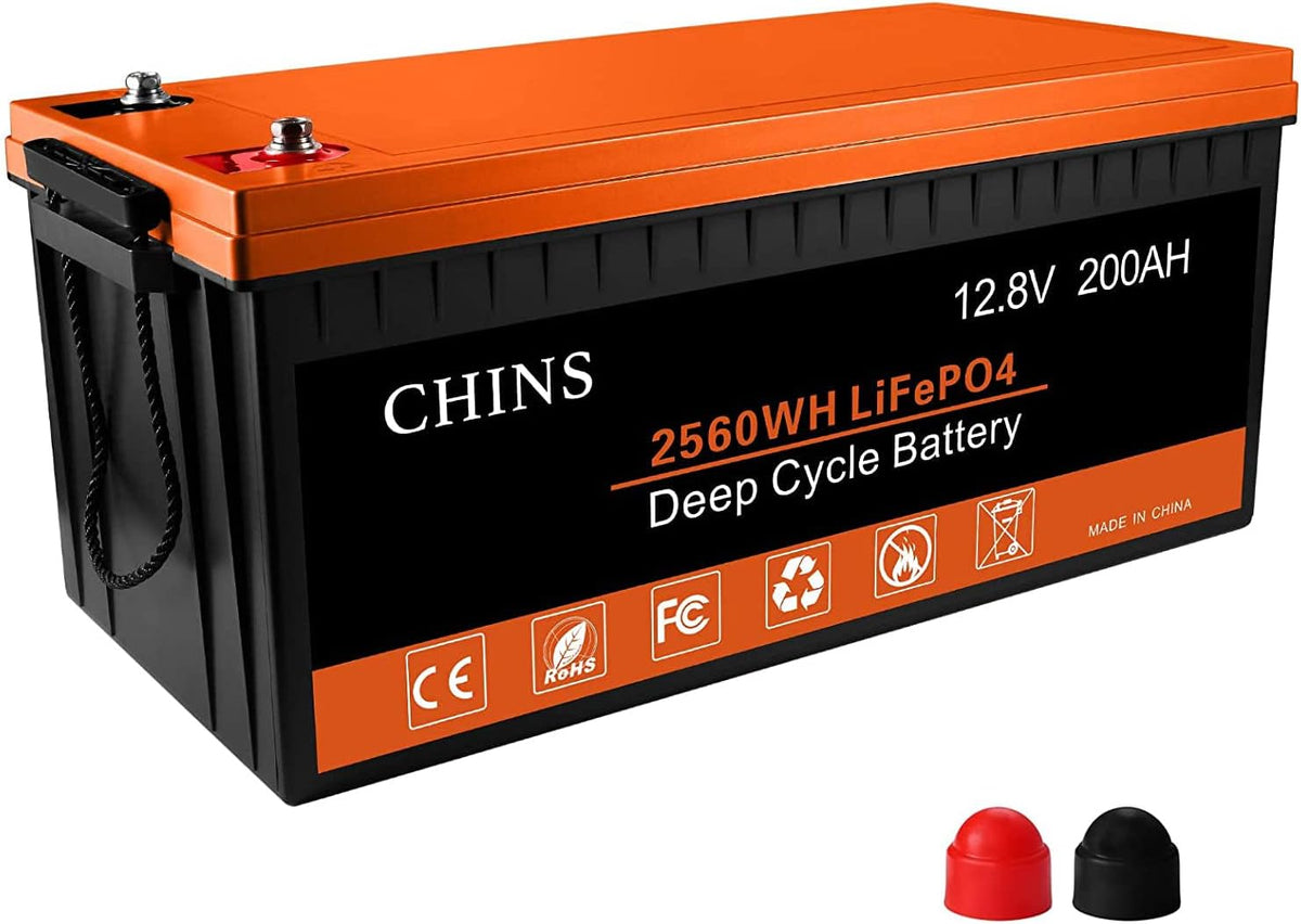 12V 200AH LiFePO4 Lithium Battery with 200A BMS B110