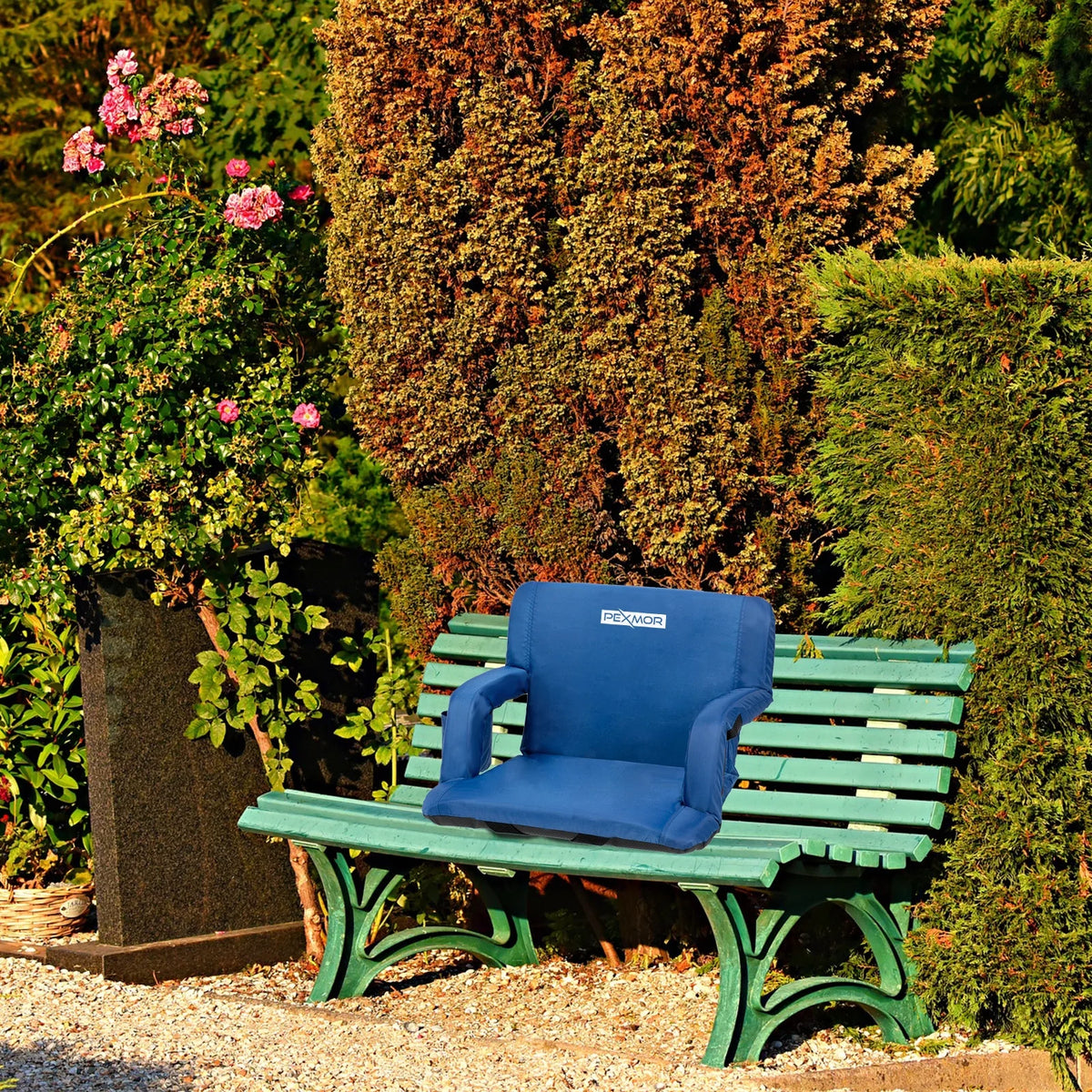 Extra Wide 25'' Stadium Seat with Back Support & Carrying Bag C83930