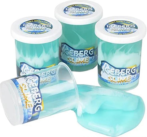 12 Pc Iceberg Slime Canisters Toy I354