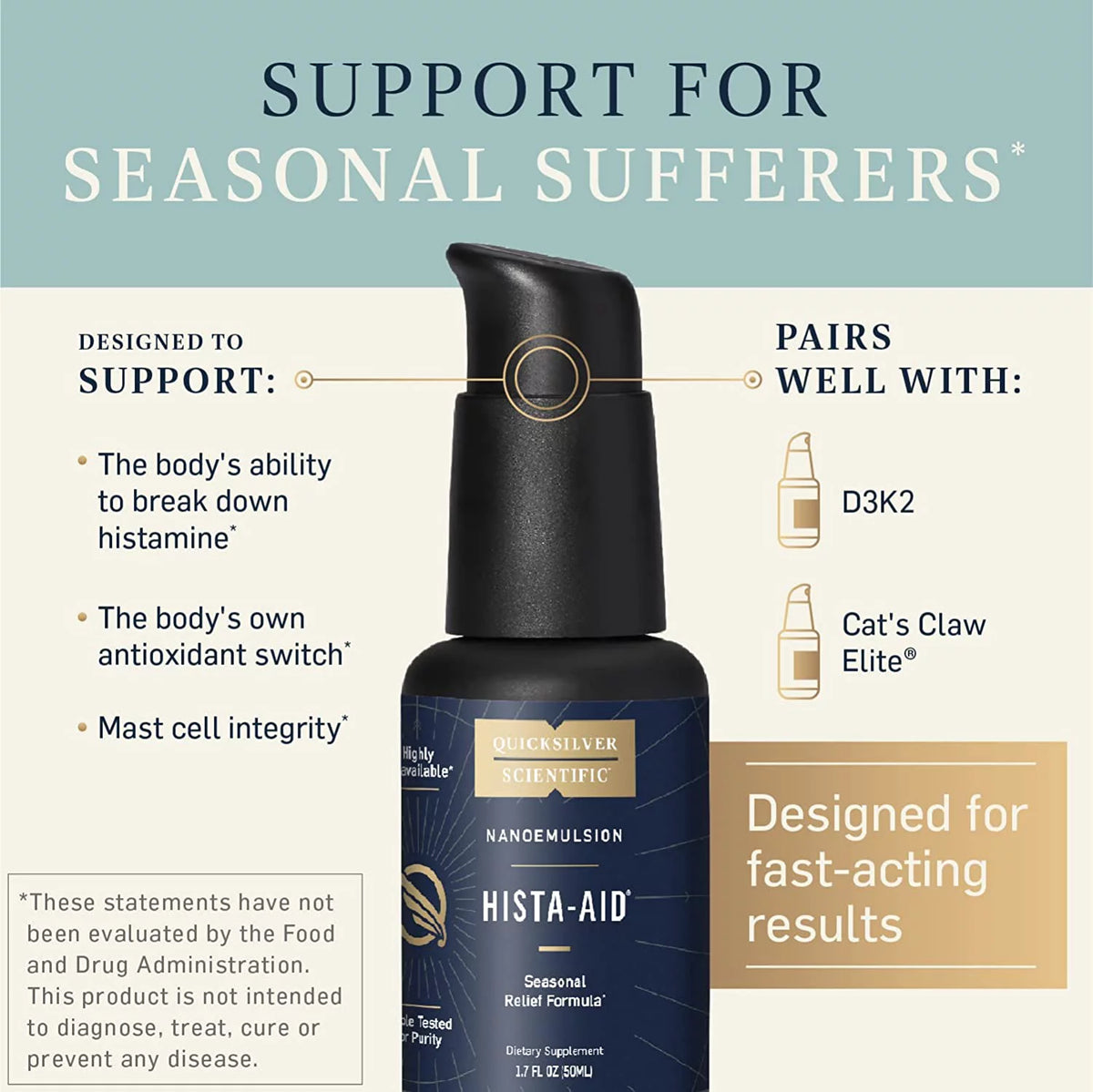 Liposomal Immune + Seasonal Support with Quercetin, Vitamin C + Diindolylmethane (DIM) 1.7oz / 50ml H204128