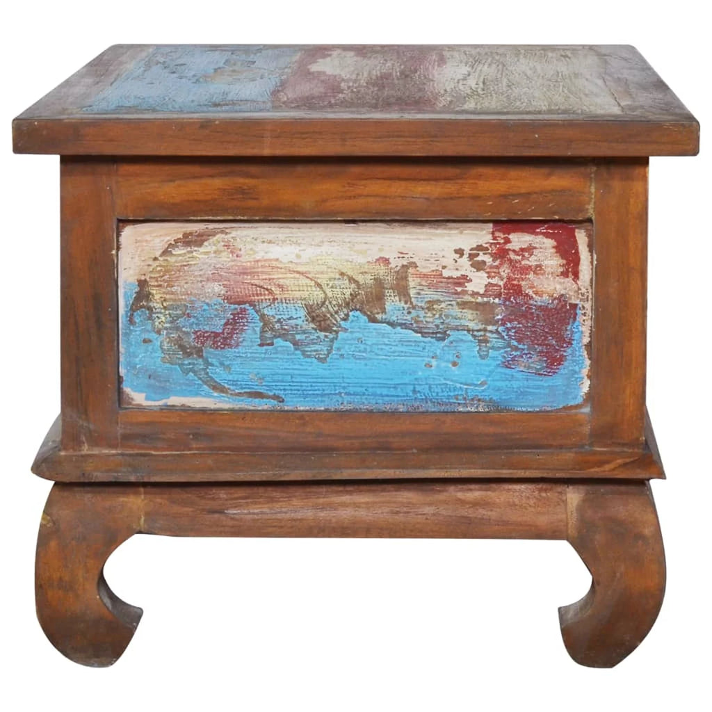 Coffee Table with Storage Drawer Reclaimed Teak Wood G274785