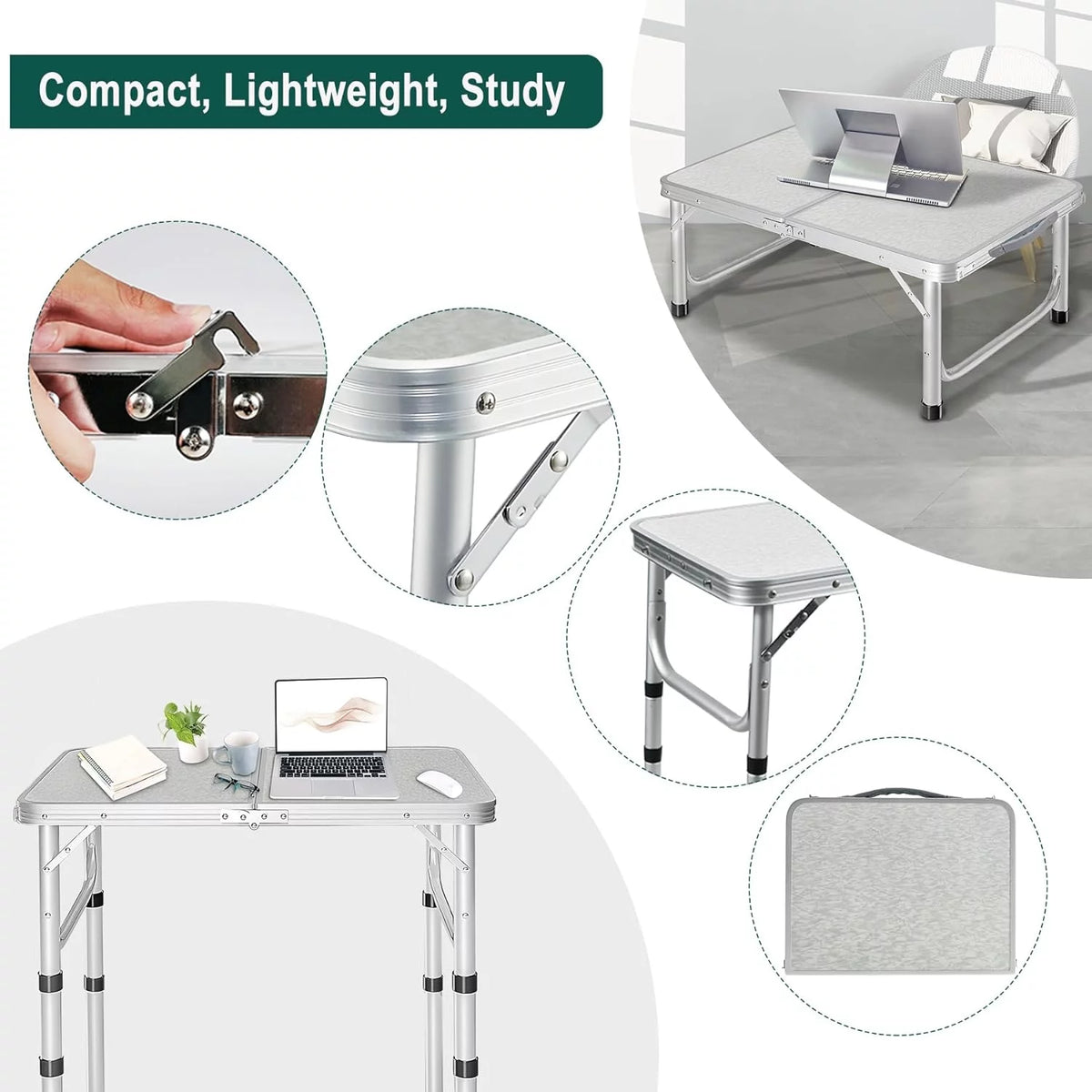 Small Aluminum Folding Camping Table S4502