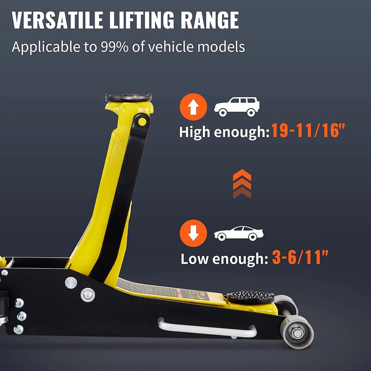 3 Ton Low Profile Aluminum Steel Floor Jack Z842