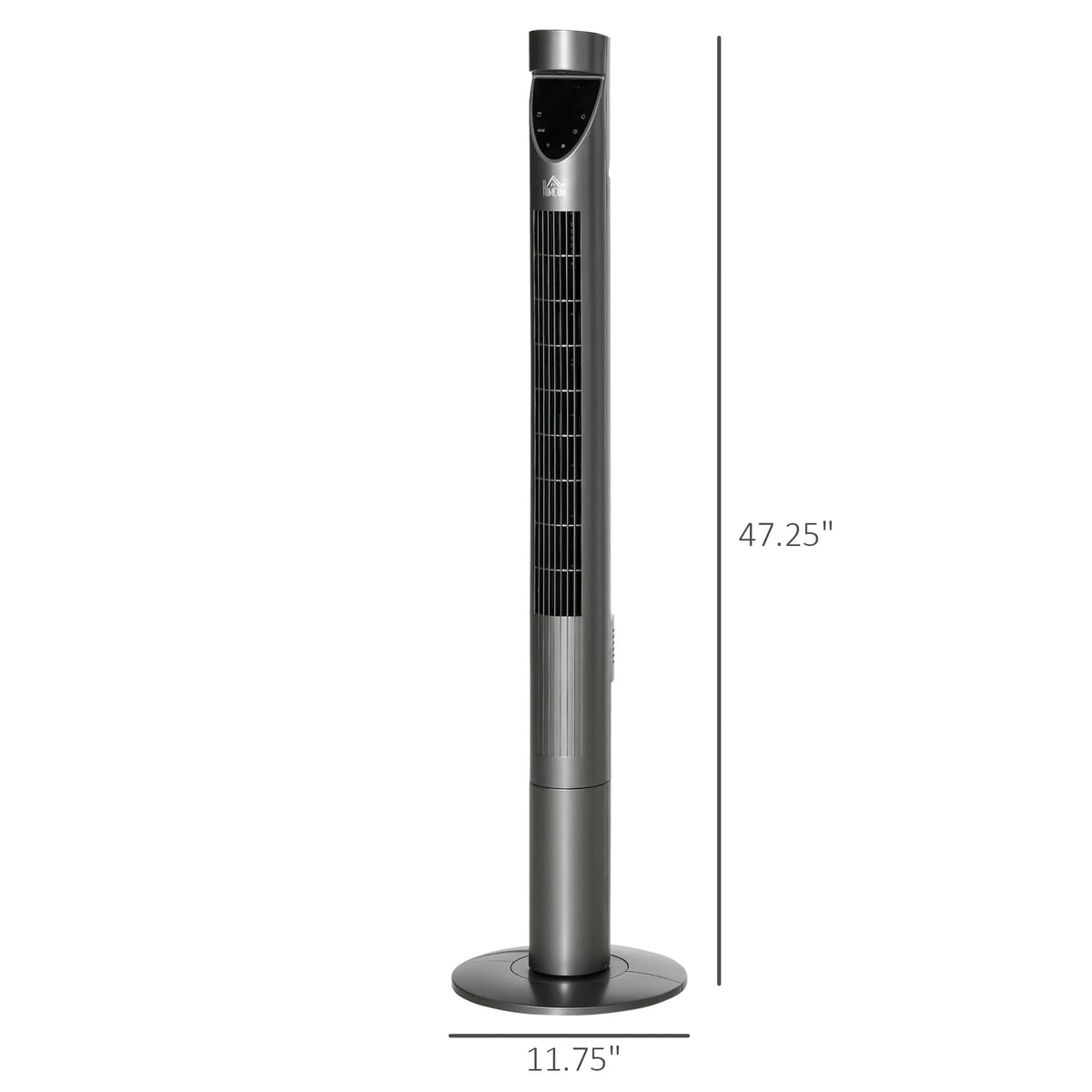 Grey Oscillating Tower Fan with Air Filter J6529