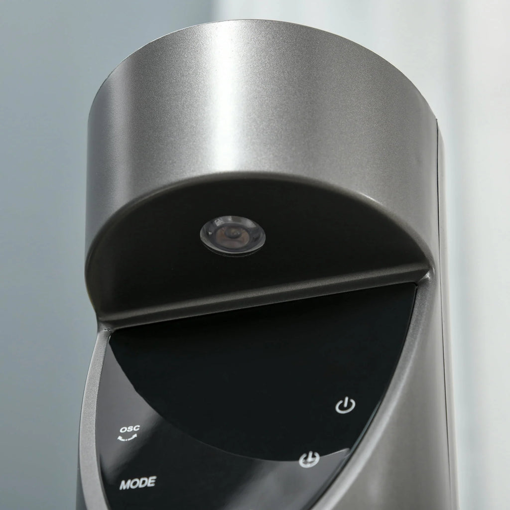 Grey Oscillating Tower Fan with Air Filter J6529