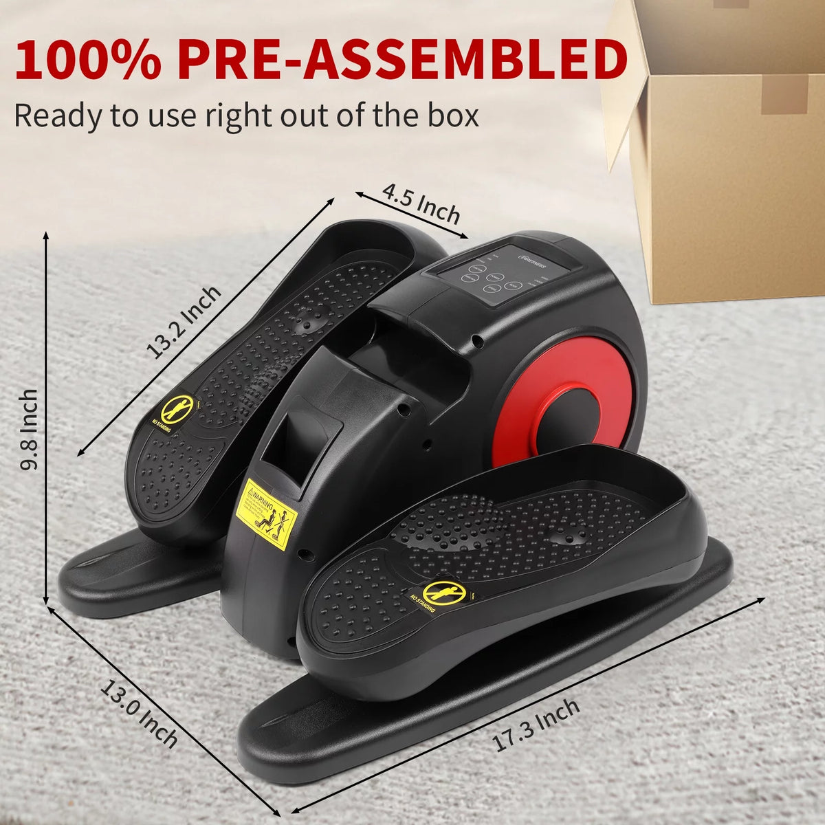 Under Desk Elliptical Bike, Mini Electric Elliptical Machine V648
