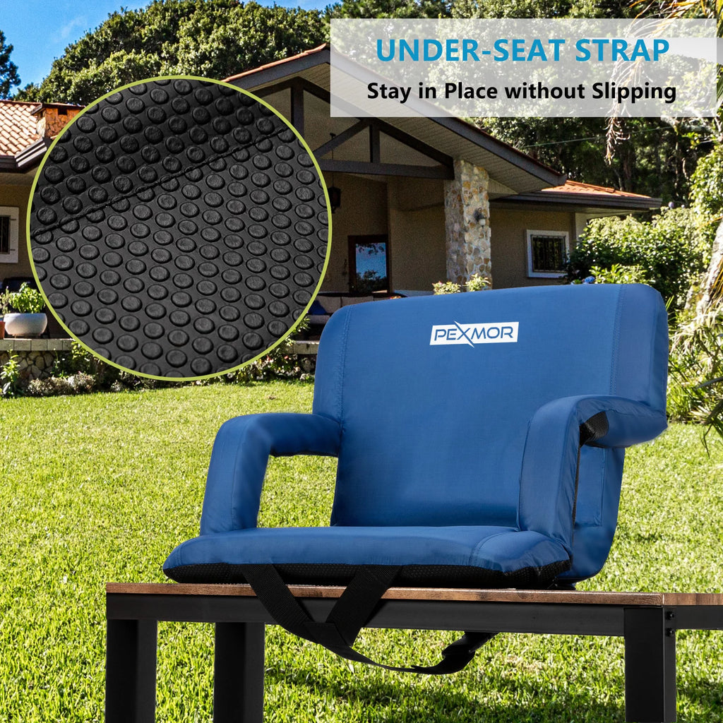 Extra Wide 25'' Stadium Seat with Back Support & Carrying Bag C83930
