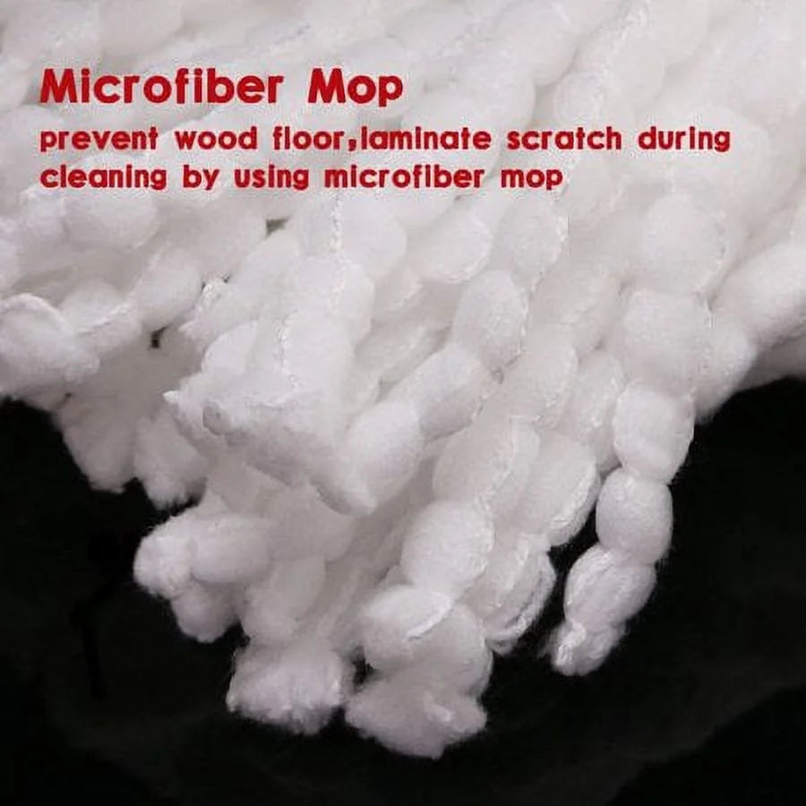 5Packs Spin Mop Refill Kit Replacement 3 Head Refills+1 Base+1 Handle Microfiber F983