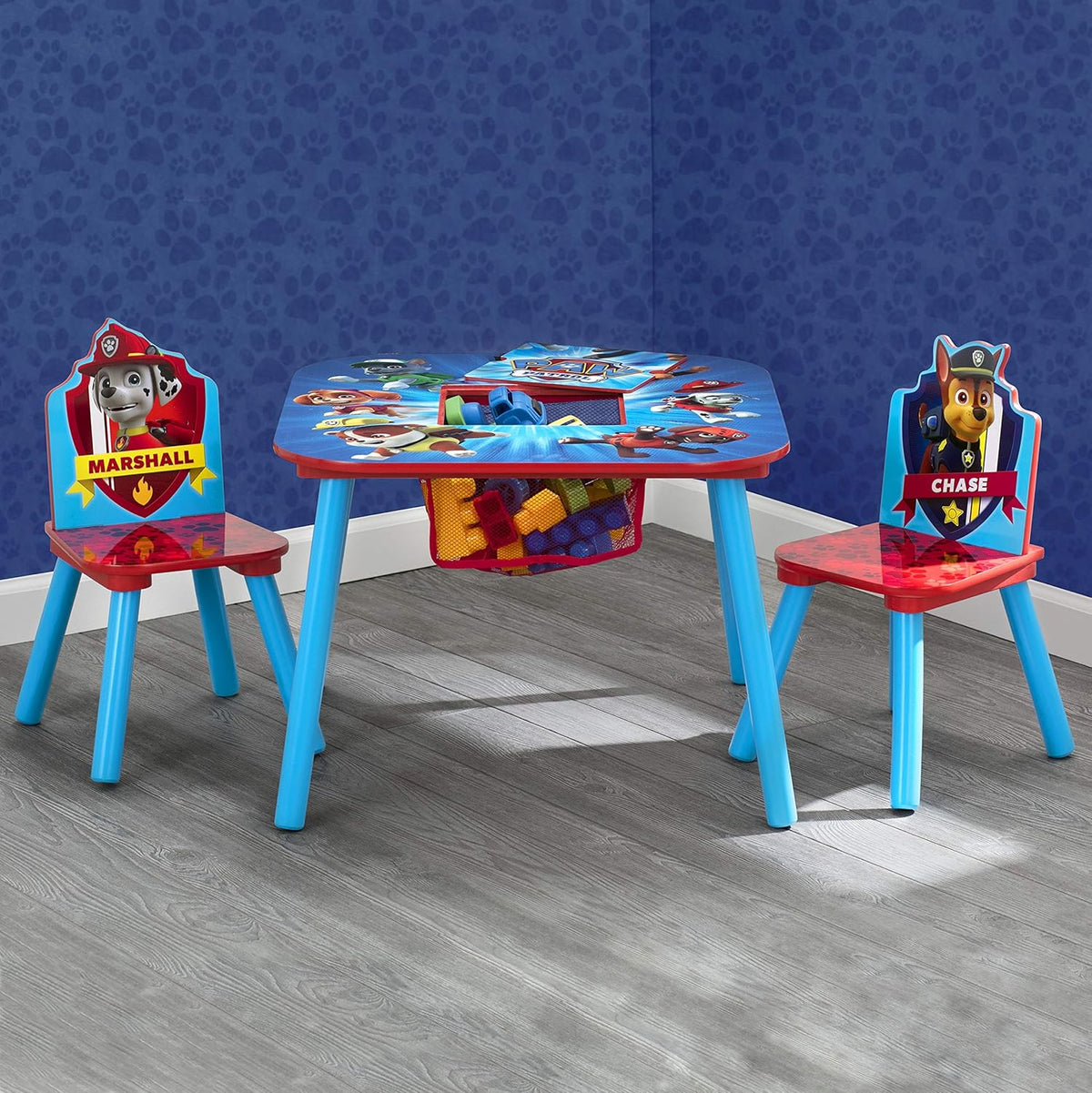 Kids Table and Chair Set with Storage, 2 Chairs Included X79202