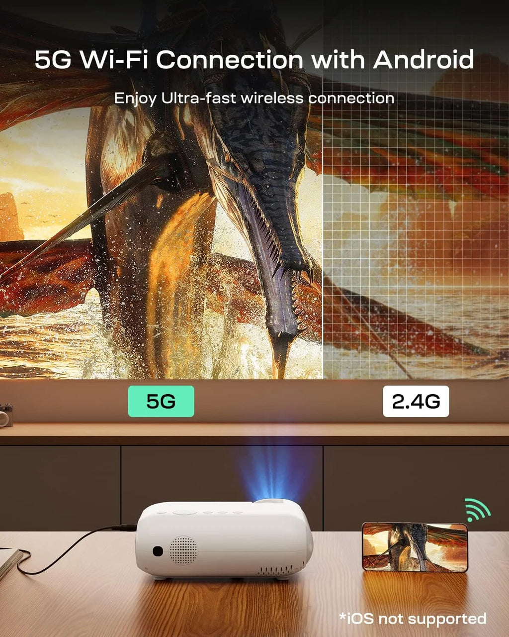 4K Ultra HD Smart Projector 1080P G82925