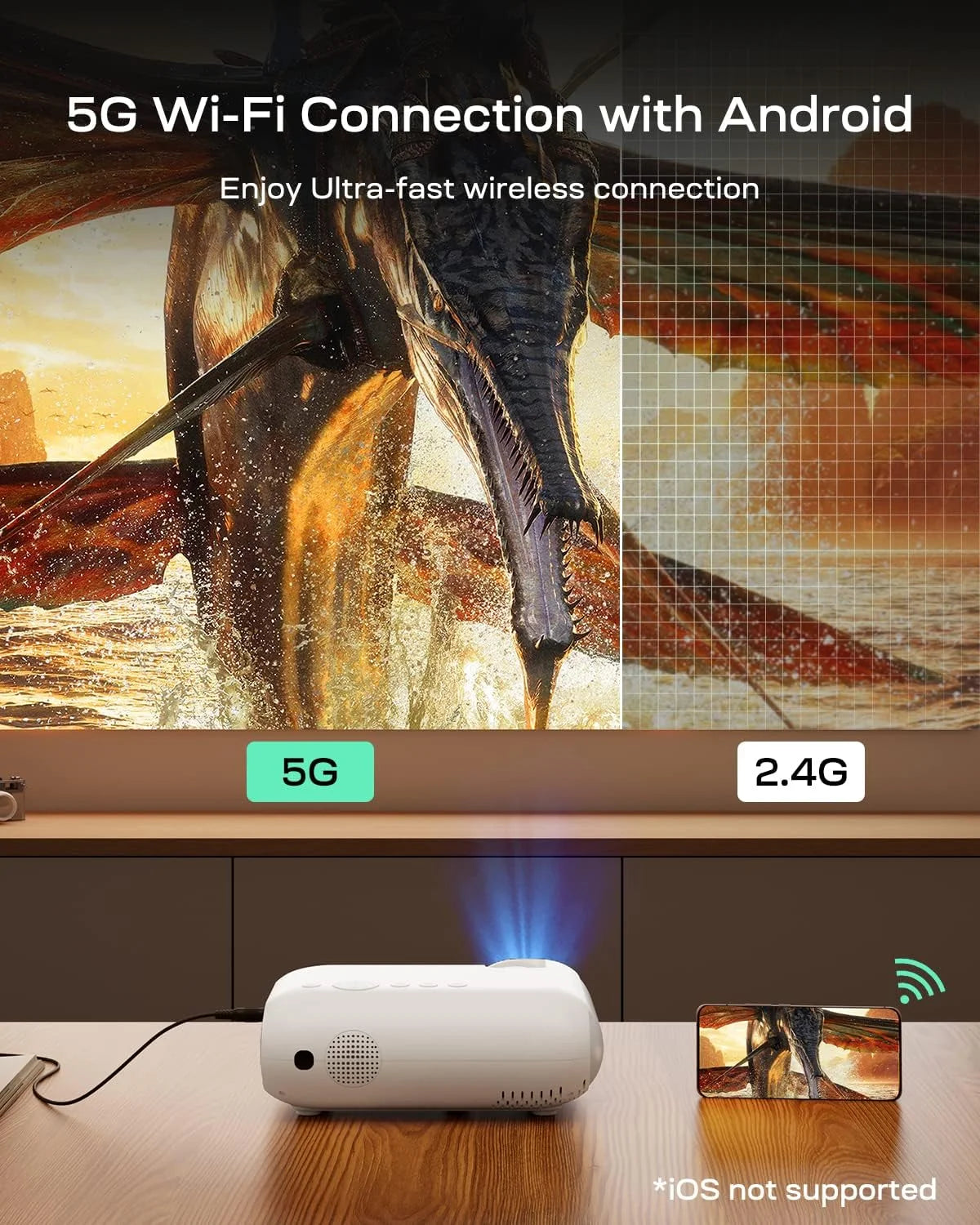 4K Ultra HD Smart Projector 1080P G82925