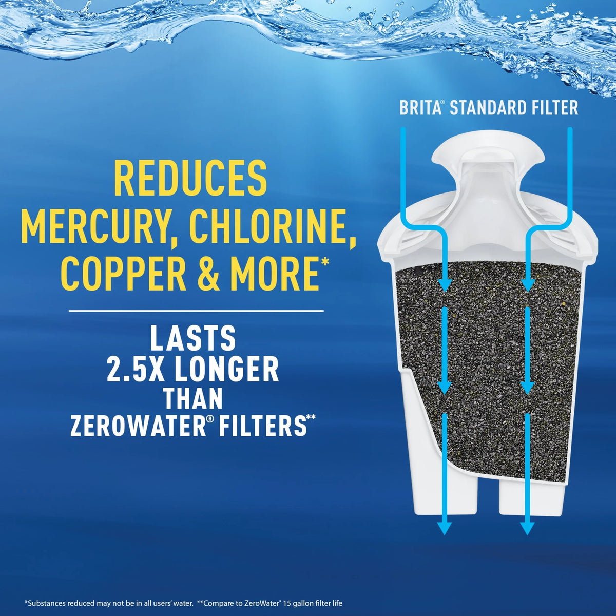 5 Count BPA Free Water Filter Replacements Z4011