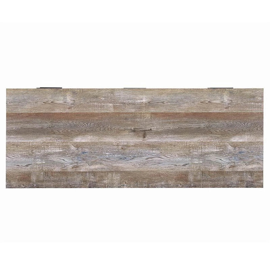 4-drawer Weathered Oak Office Desk Y5504