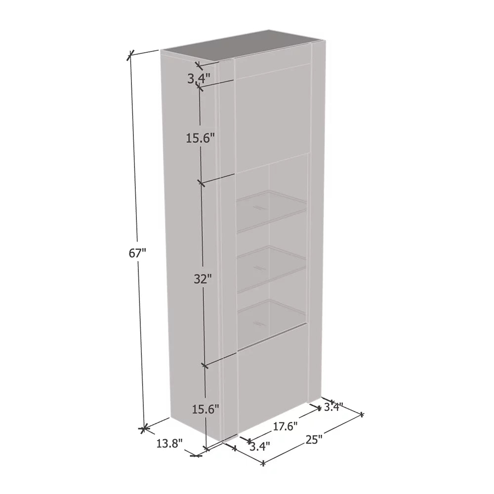 White Bookcase Y45400
