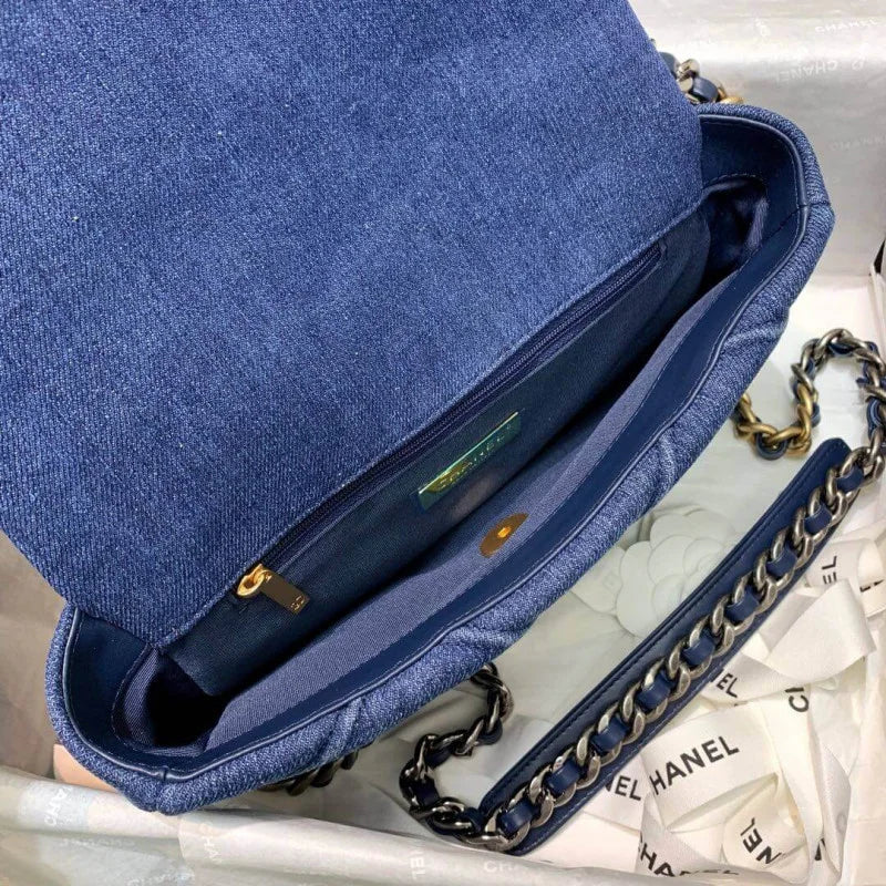 Denim Flap Bag L902