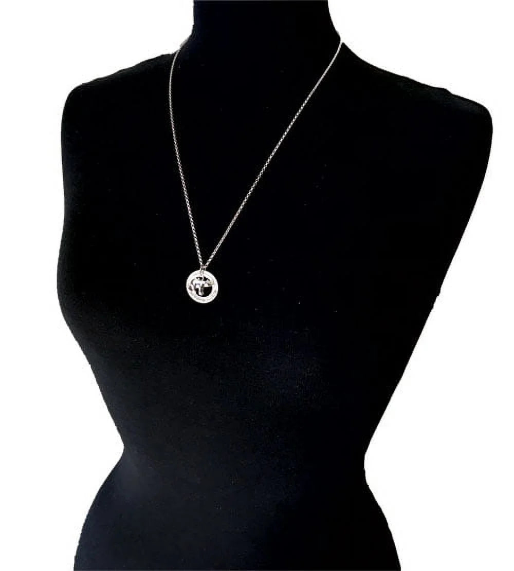 Opaque Green Four Leaf Clover Ring Necklace Y786