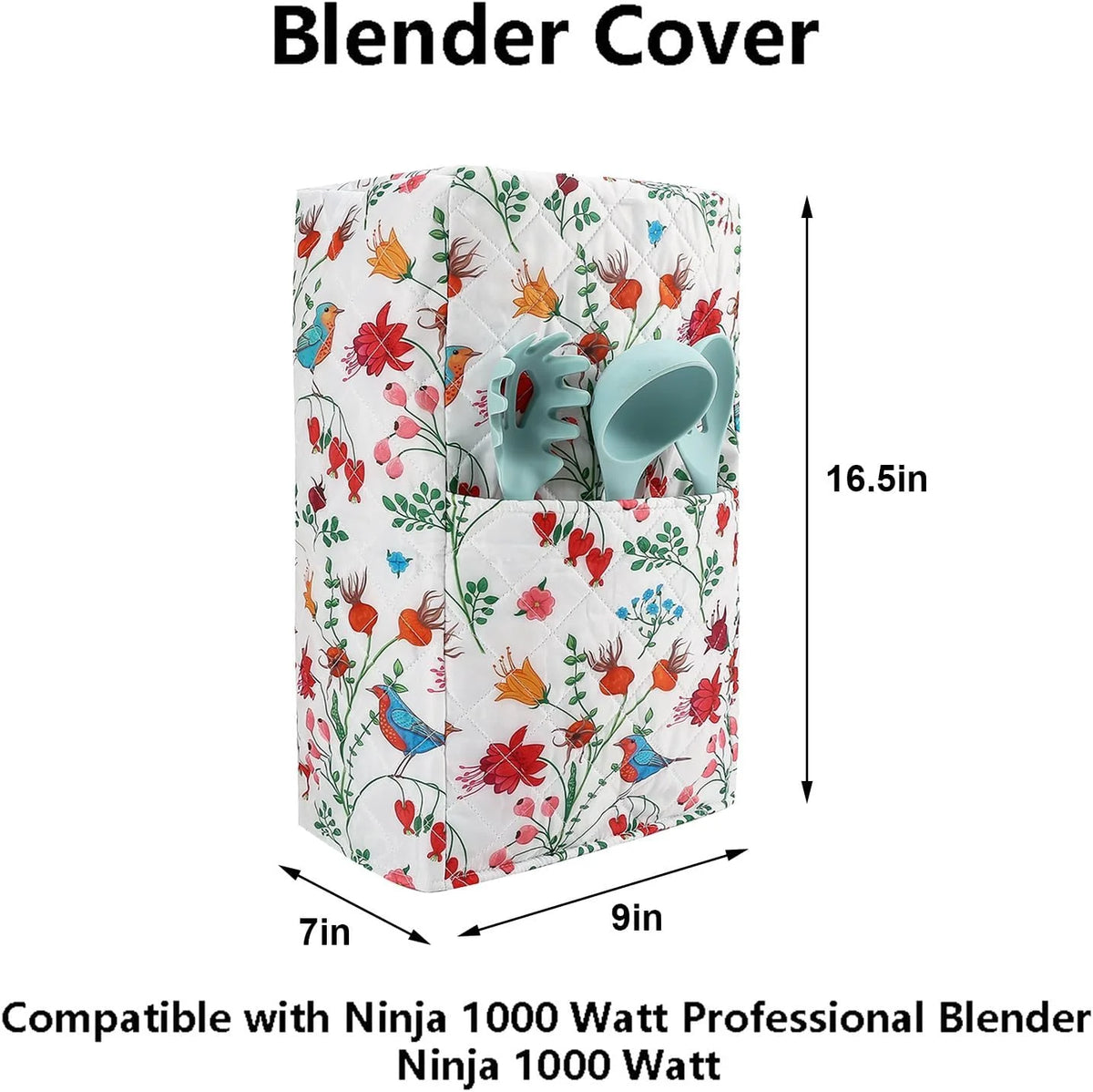 Blender and Food Processor Dust Cover with Pocket I79088