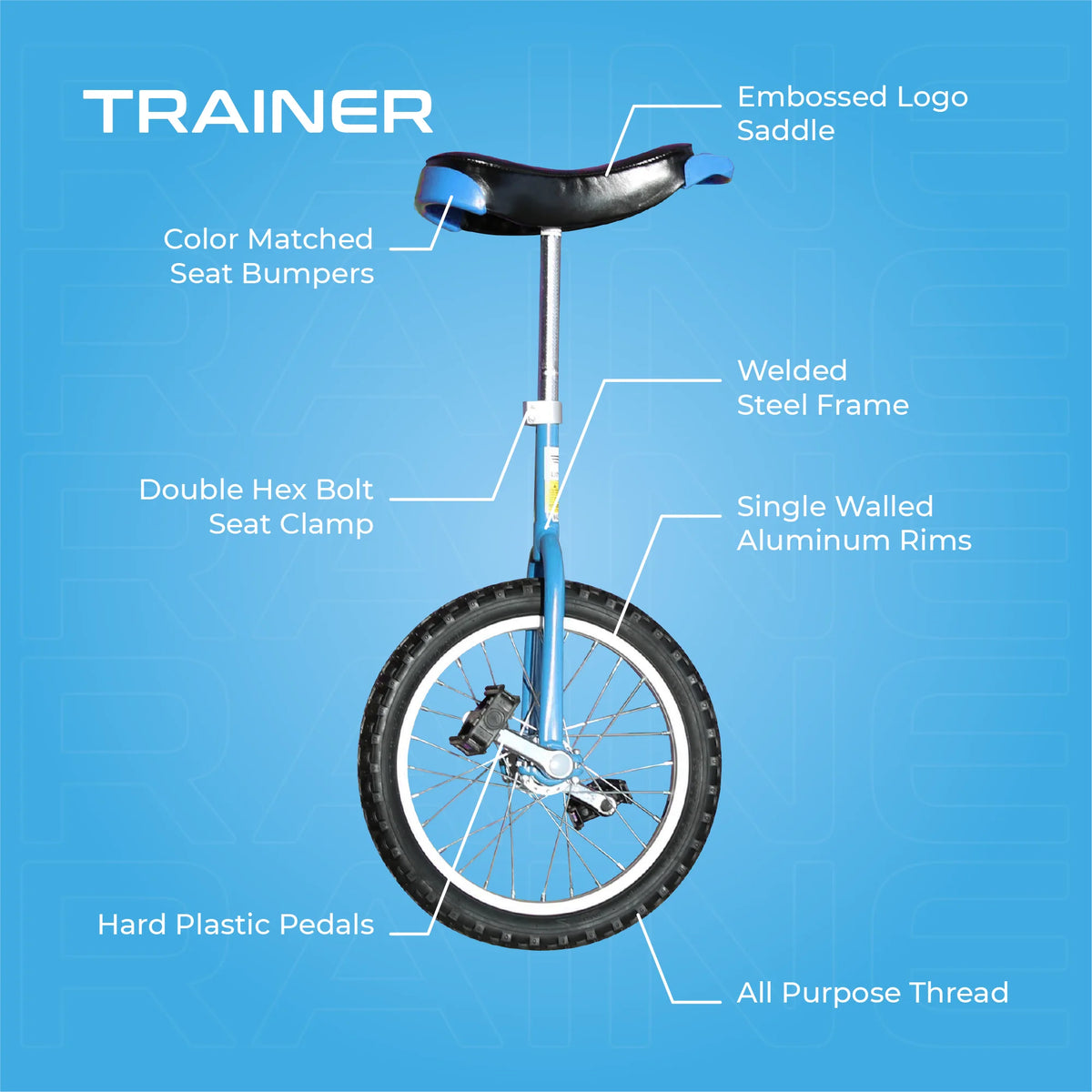 18" Beginner Training Unicycle (Black) P761094