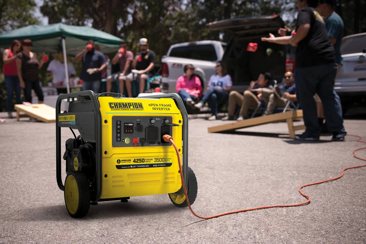 4250-Watt Wireless Remote Start Open Frame Gasoline Inverter Generator P189