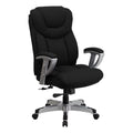 Black Fabric Office Chair with Arms U914420