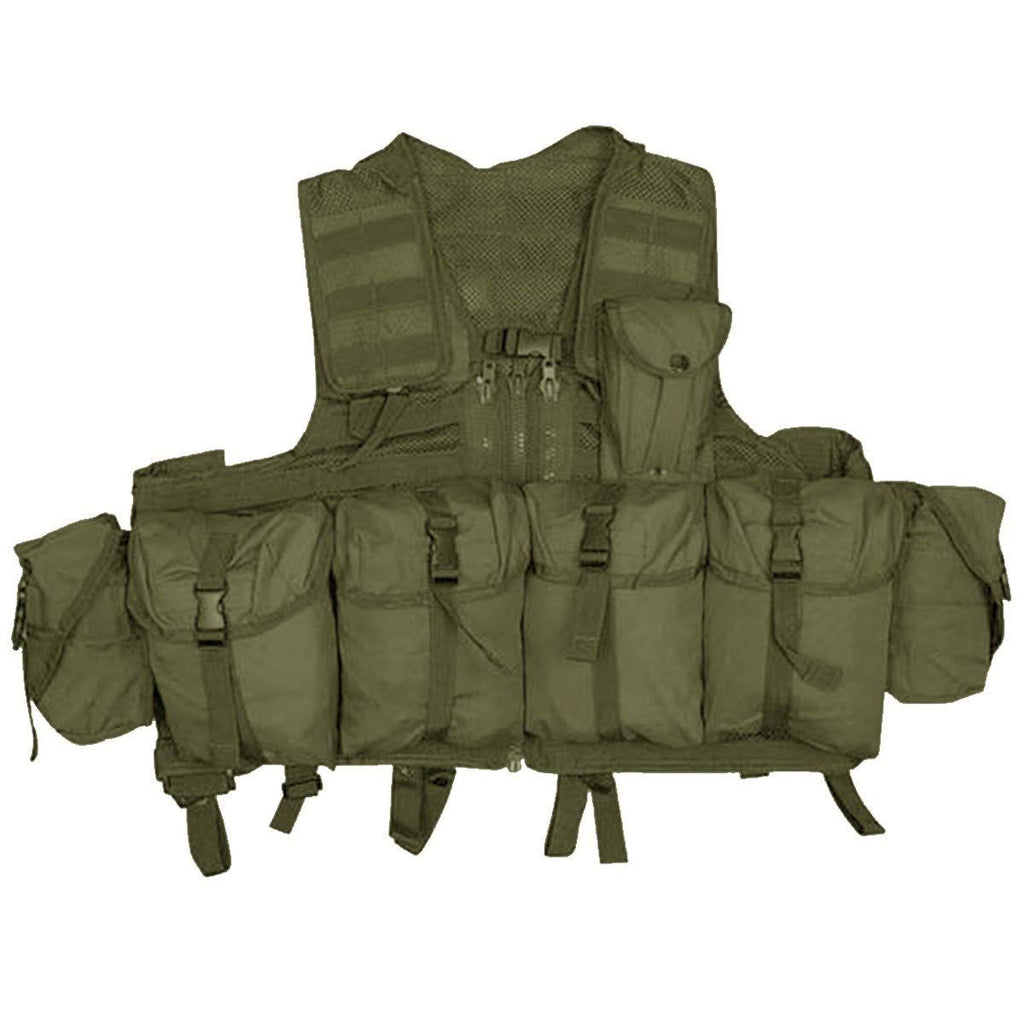 Black 8 Pouch Molle Tactical Vest R132514