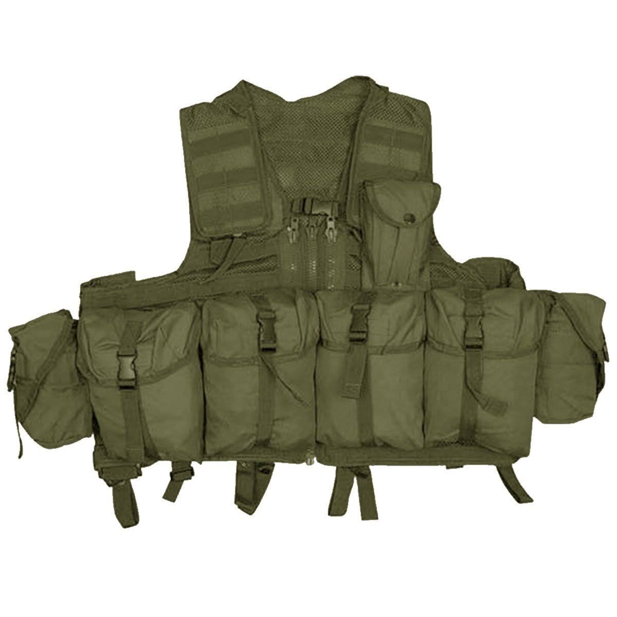 Black 8 Pouch Molle Tactical Vest R132514