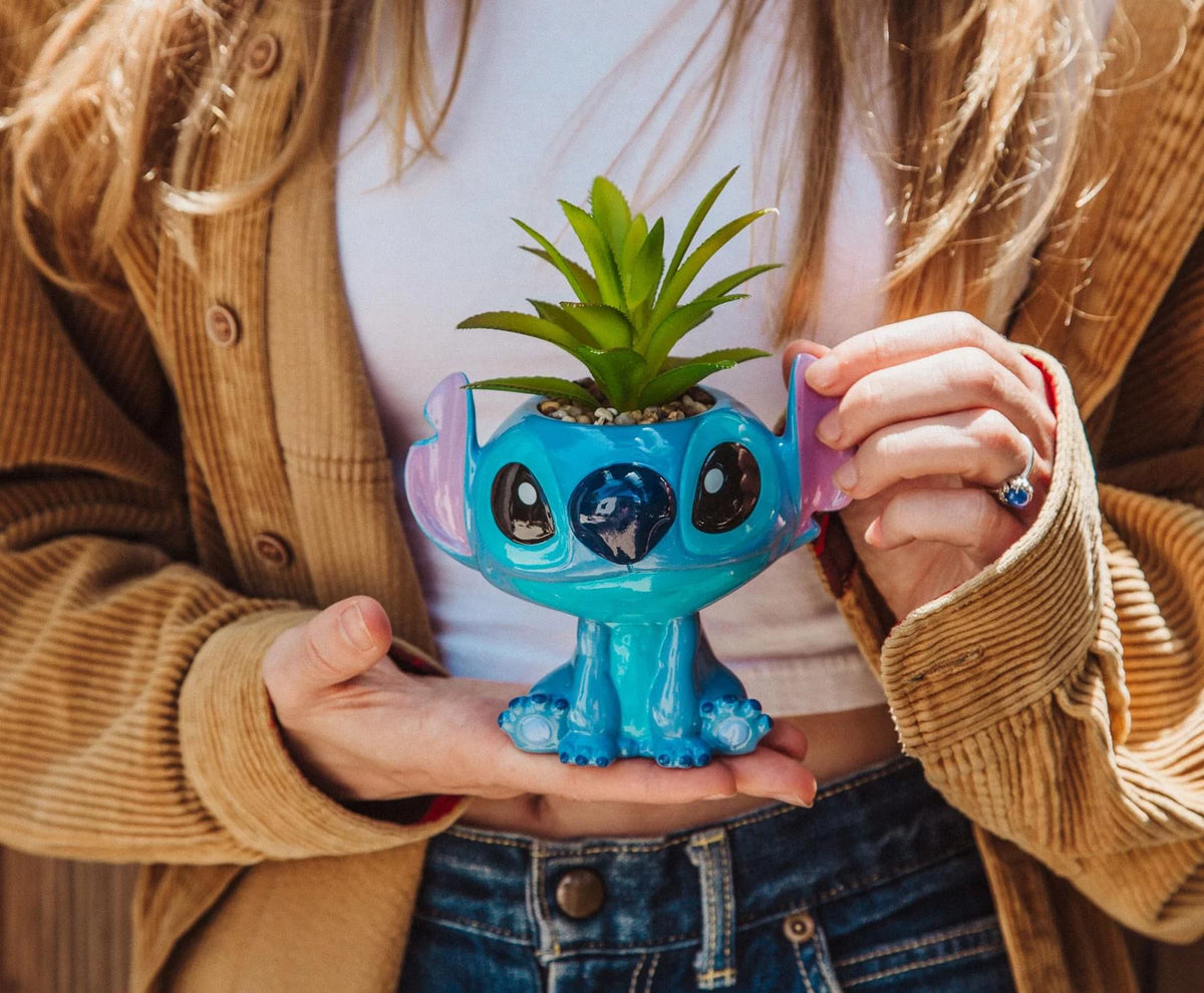 Ceramic Planter with Artificial Succulent L5144