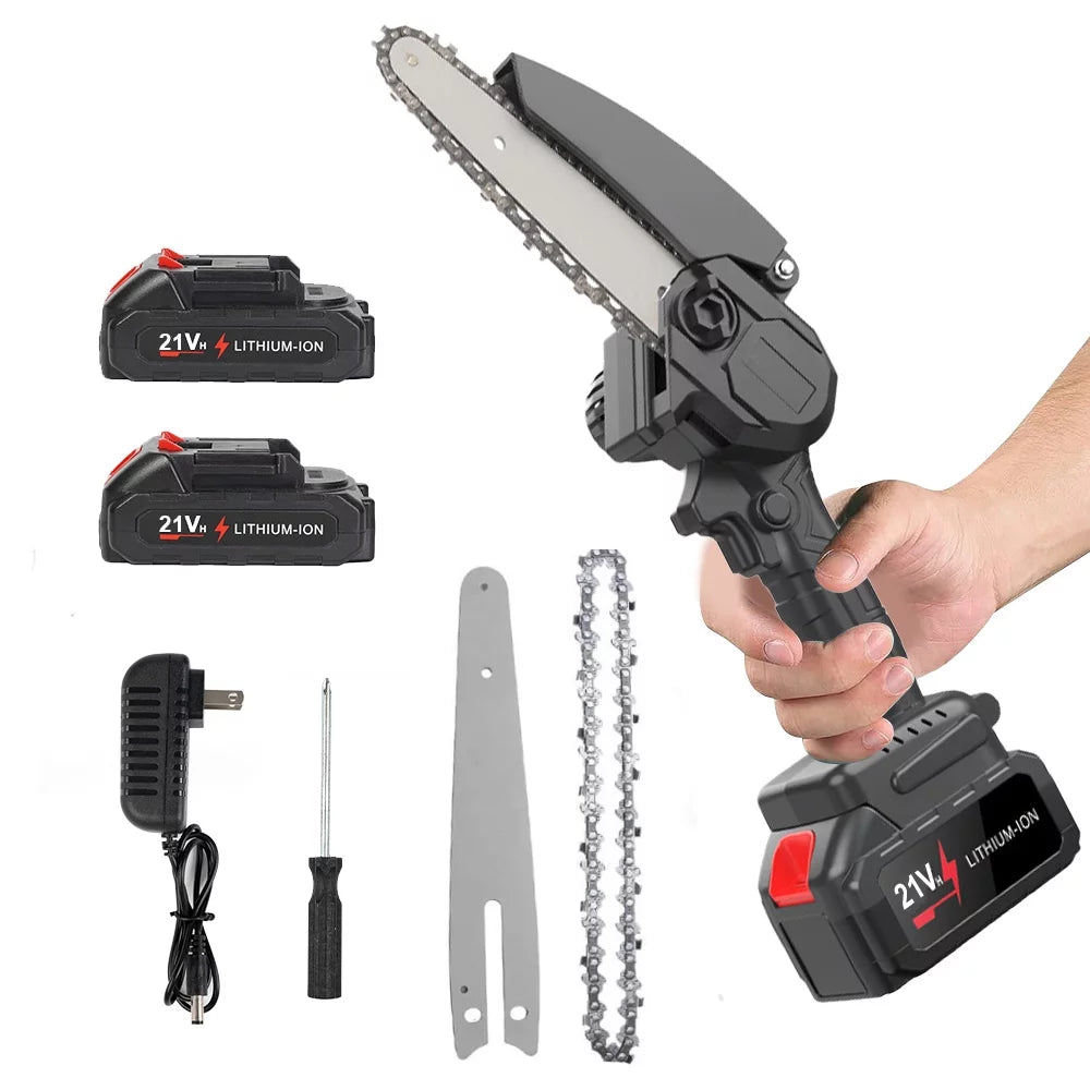 6 inch Cordless Handheld Chain Saw Y1638
