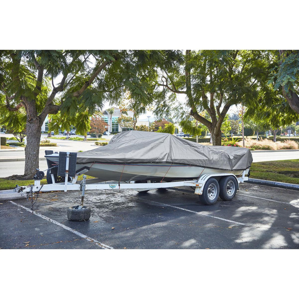 12 ft. x 20 ft. Silver and Black Weather-Resistant Tarp H11395