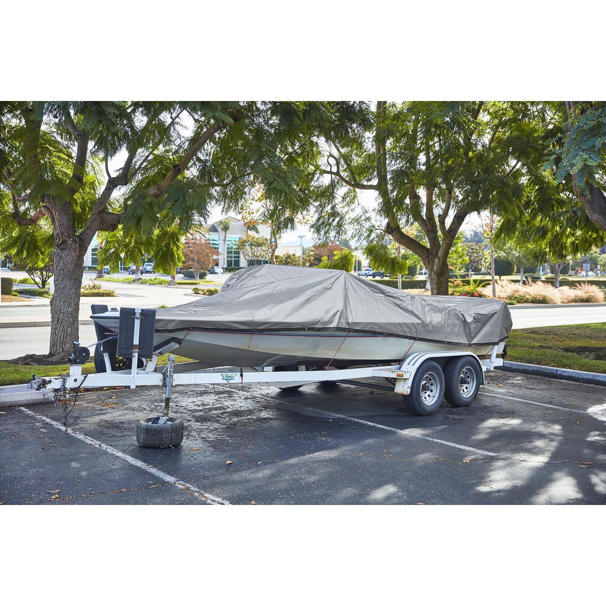 12 ft. x 20 ft. Silver and Black Weather-Resistant Tarp H11395