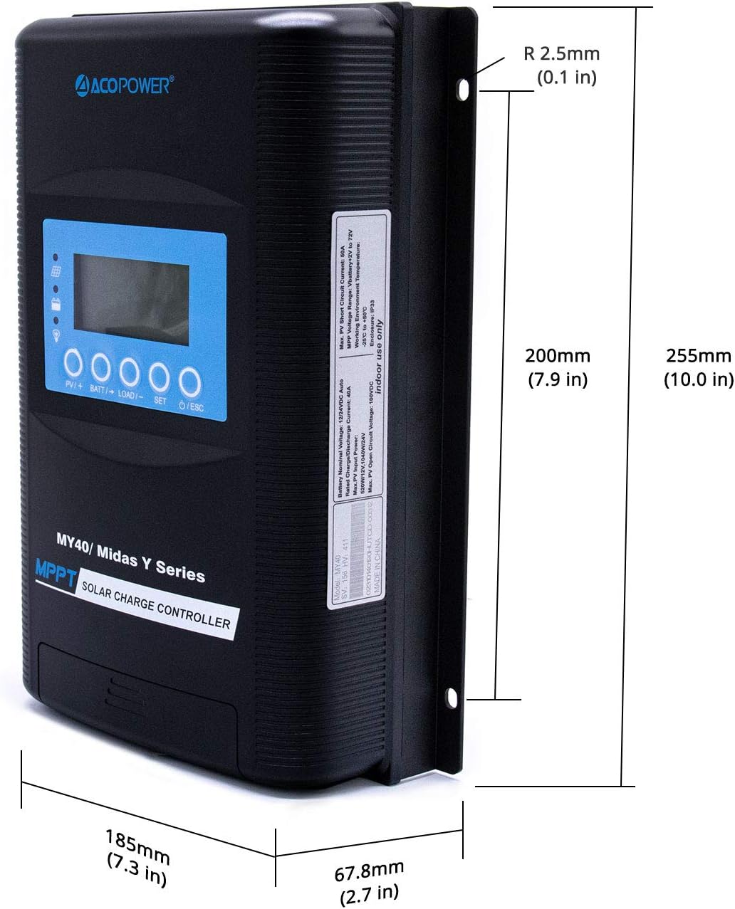 400 Watt Monocrystalline Solar Panel Kit with 40A MPPT LCD Charge Controller C925