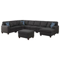 8-Piece Upholstered Fabric Sectional W814386