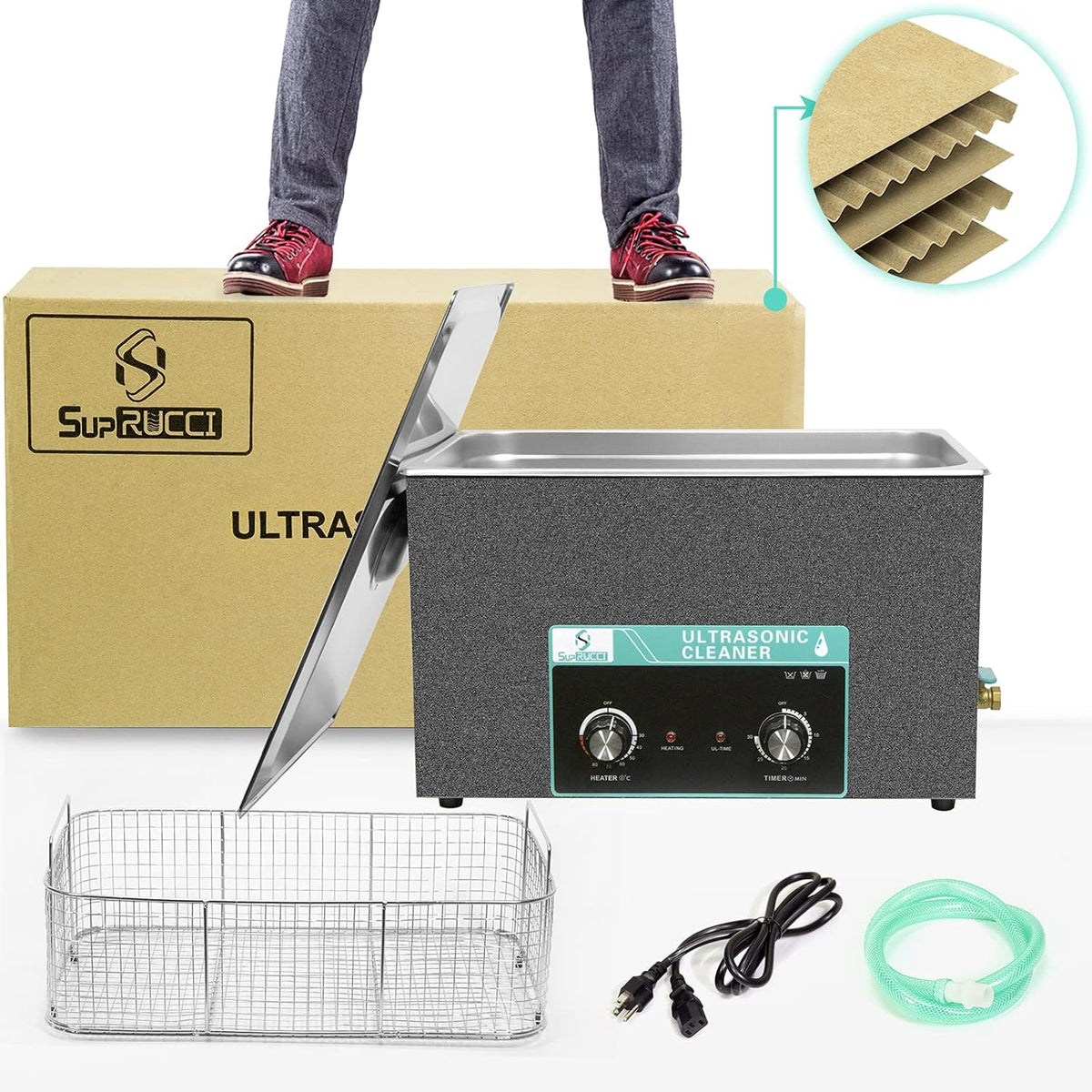 Ultrasonic Cleaner with Heated Basket Y567