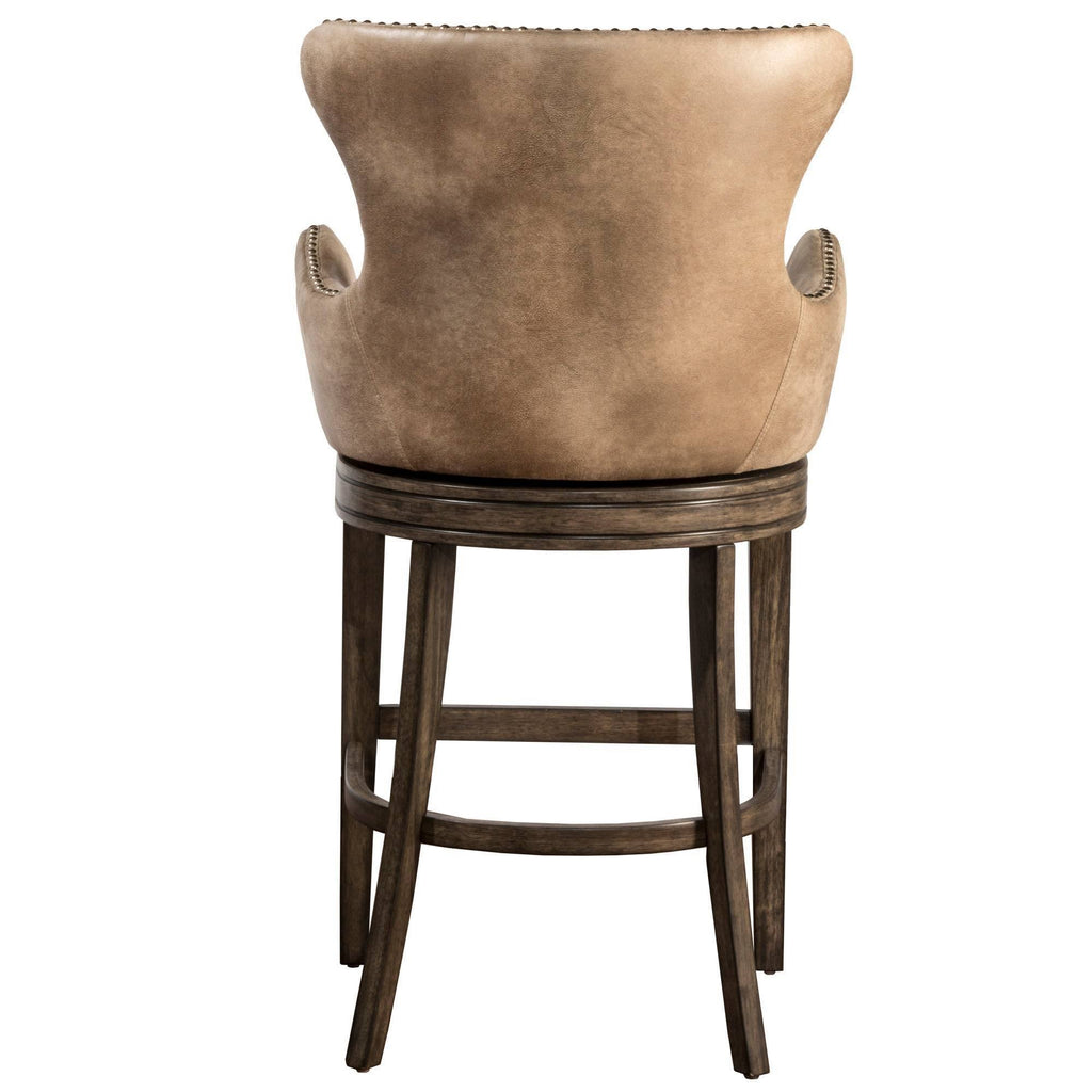 Rustic Gray Swivel Counter Stool Q710